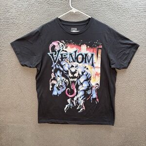 Marvel Shirt Adult Large Gray Spider Man Villain Comic Book Grunge Skater Mens